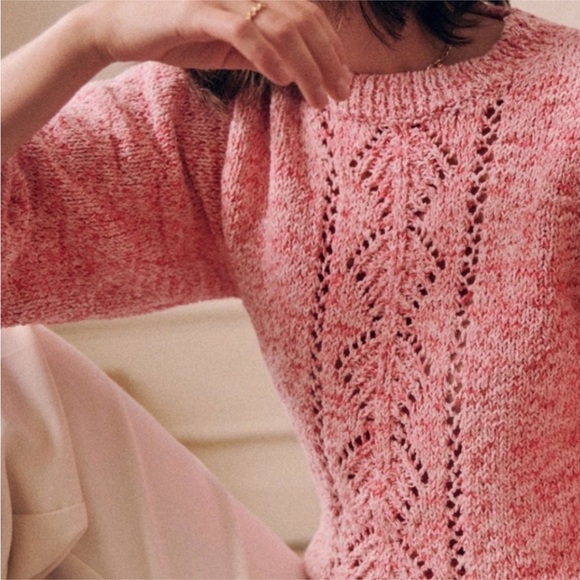 Sézane Rosita Jumper Sweater in Pink Creation Size S - Picture 4 of 11